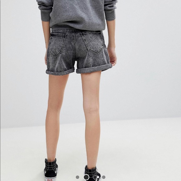 ASOS Noisy May Black Mom Shorts - Picture 3 of 6